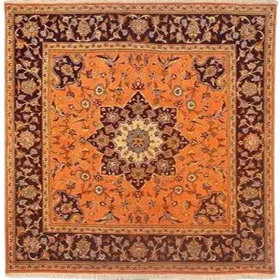 Persian Yazd Rug 6'6" x 6'5" zandirugs